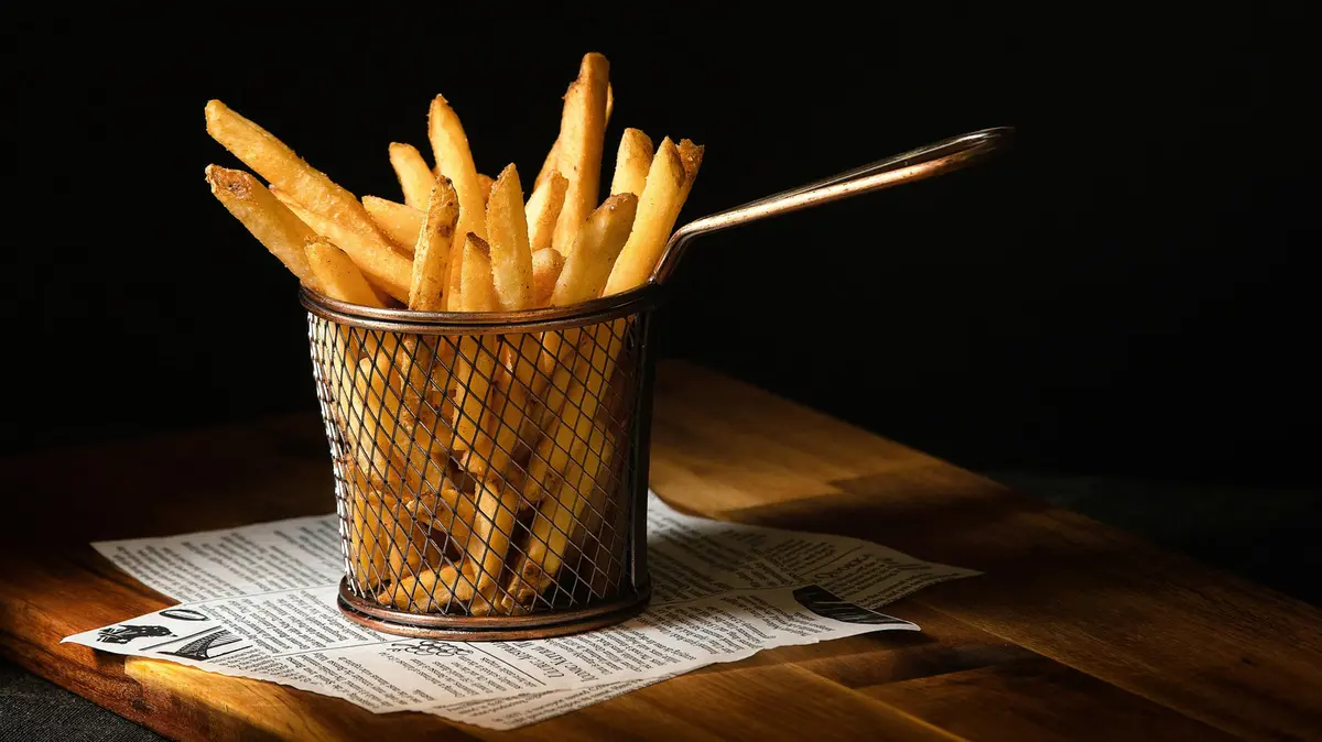Una porzione di patatine fritte