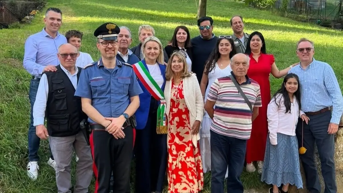 L'ambasciatore e la sua famiglia accolti a Collio