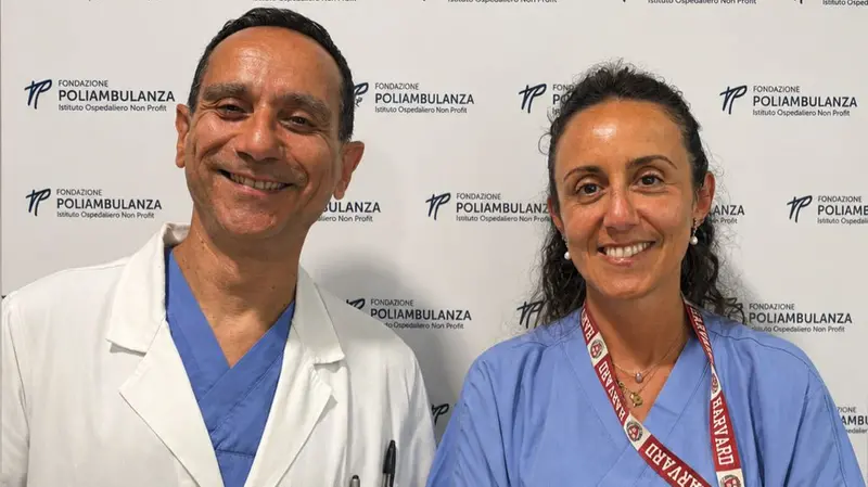 I neurochirurghi Giuseppe Campagna ed Elena Roca