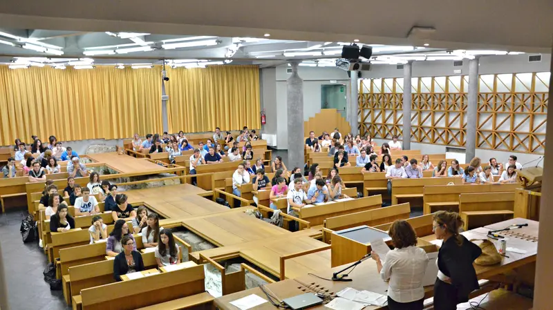 L'aula magna del Dipartimento di Giurisprudenza