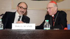 Giacomo Scanzi con il cardinale Giovanni Battista Re