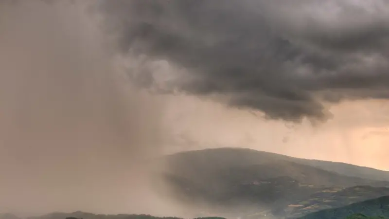 Un temporale in montagna
