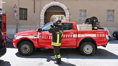 L'incendio in via Gezio Calini