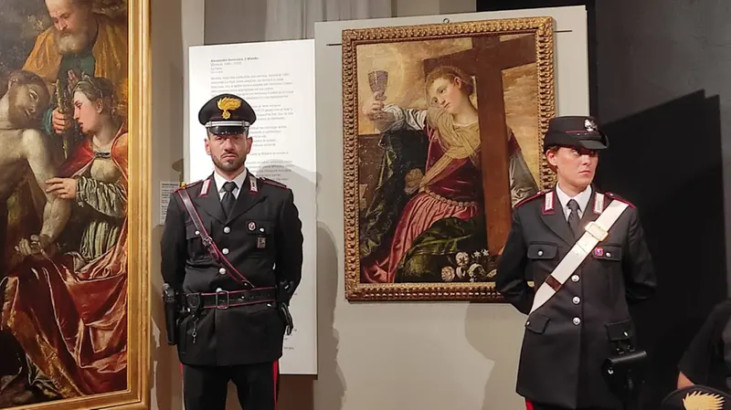 L'opera dissequestrata esposta al Museo Diocesano