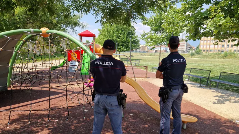 La Polizia al parco Alberini