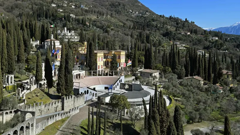 Una veduta del Vittoriale
