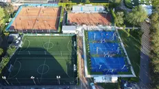 Il centro sportivo Rigamonti dall'alto