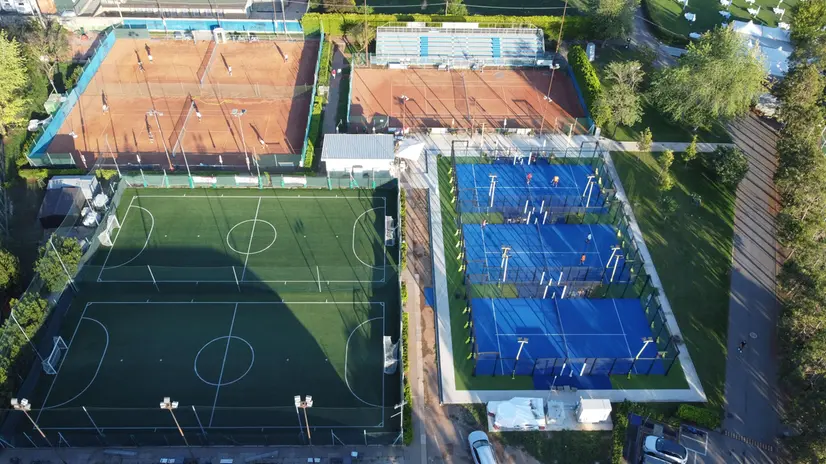 Il centro sportivo Rigamonti dall'alto