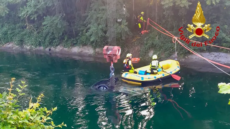 Le operazioni di soccorso a Senago