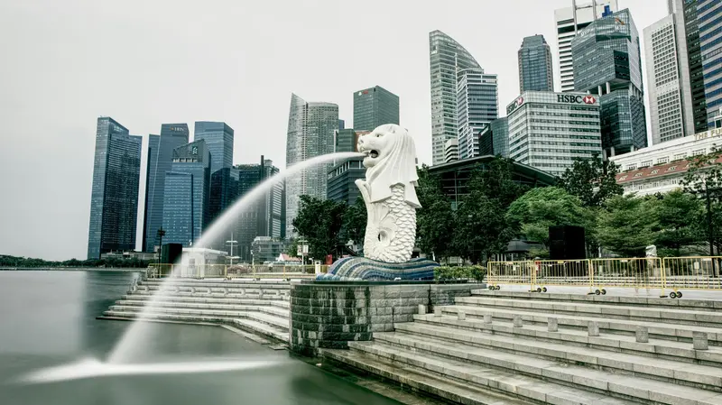 Una veduta di Singapore