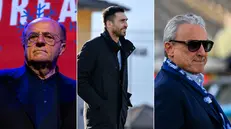 Da sinistra Giuseppe Taini, Andrea Caracciolo e Giuseppe Pasini