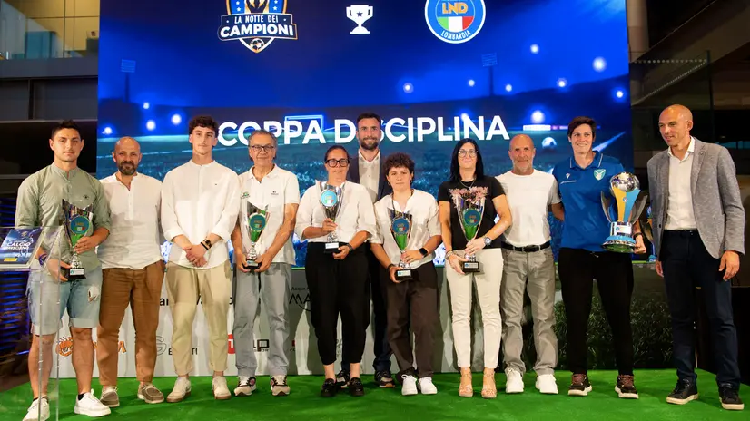 Le premiazioni della «Notte dei Campioni» della Lnd