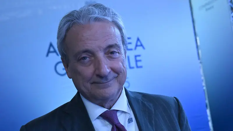 Il presidente Giuseppe Pasini