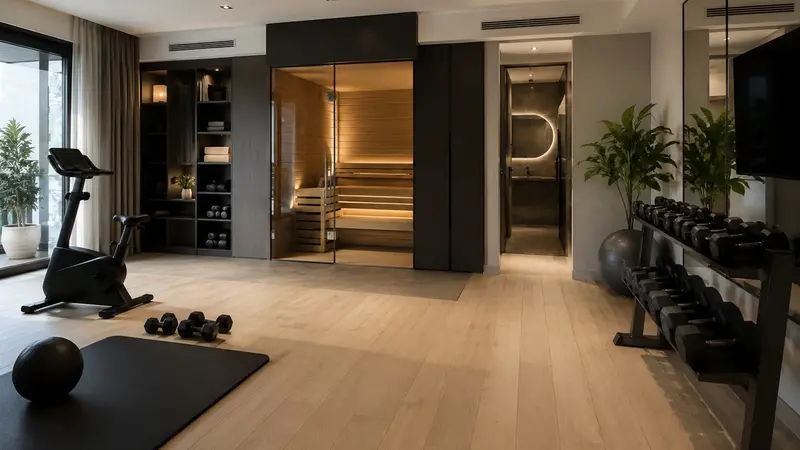 Lo spazio wellness in un moderno appartamento