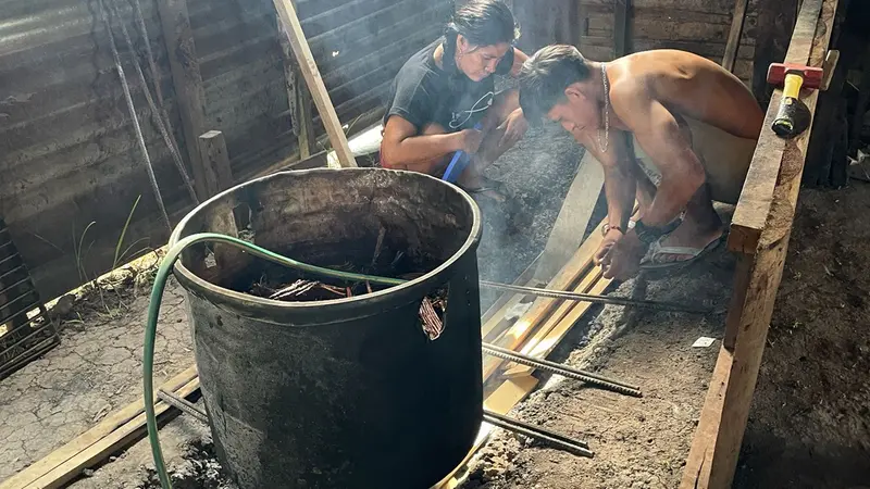 La preparazione dell'ayahuasca in Perù - Foto Sara Melotti