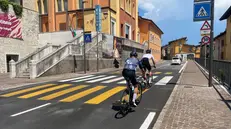 Uno dei nuovi attraversamenti pedonali