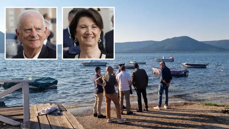 Il marito di Eugenia Roccella si è tuffato nel lago di Vico senza riemergere - Foto Ansa © www.giornaledibrescia.it