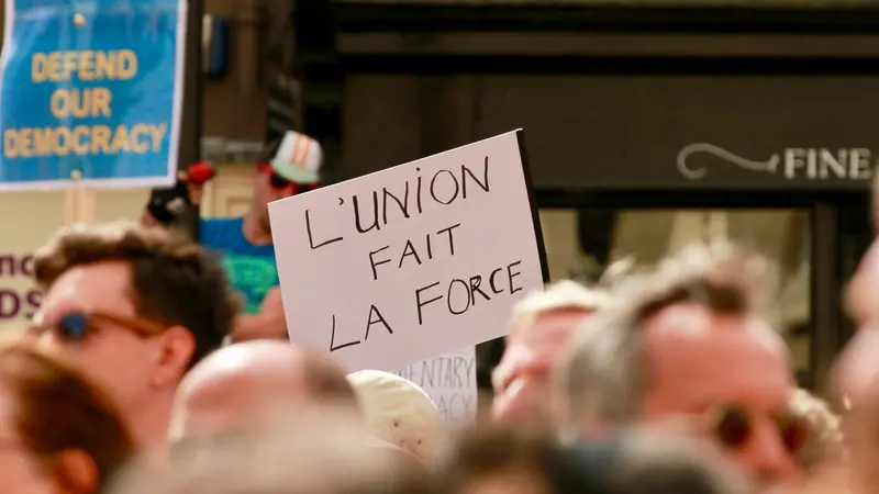 L'unione fa la forza, durante una manifestazione