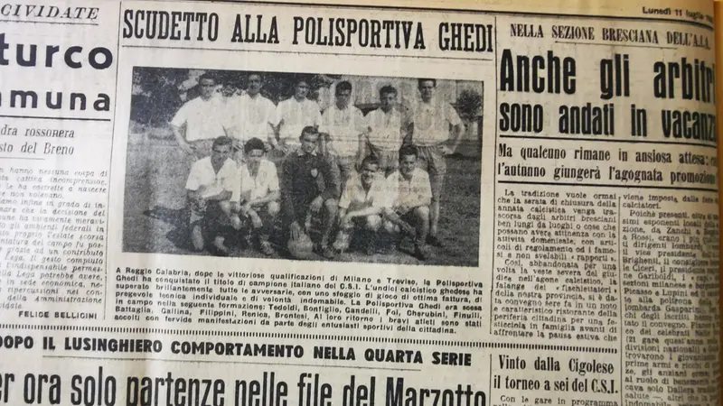 La pagina del Giornale di Brescia