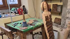 Un dettaglio della bottega di Vezzoli