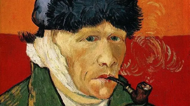 L'autoritratto con orecchio bendato e pipa di Van Gogh