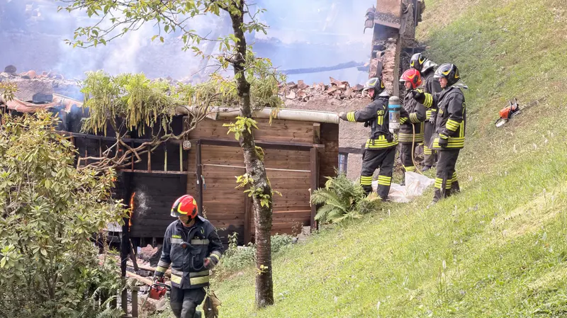 L'incendio a Idro