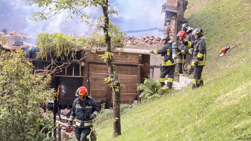 L'incendio a Idro