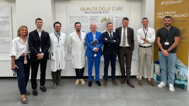 I vertici della Fondazione Poliambulanza hanno presentato il bilancio sociale © www.giornaledibrescia.it