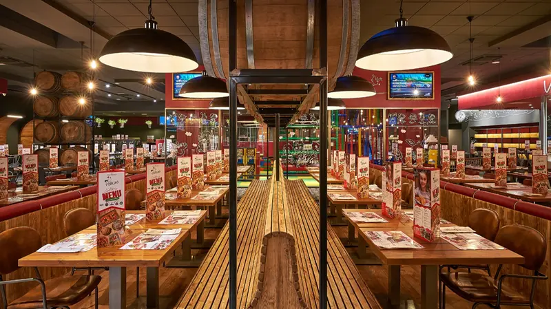 La sala del ristorante Pollicino