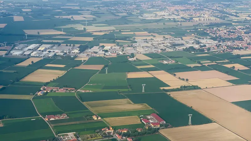 I campi della pianura padana