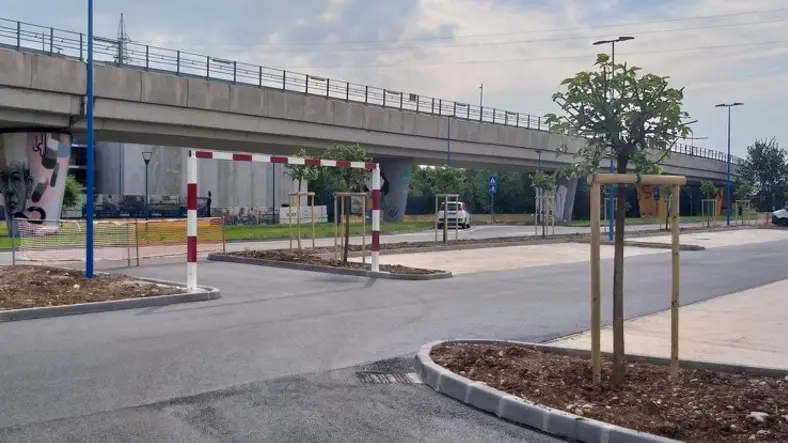 Il parcheggio a San Polo Case