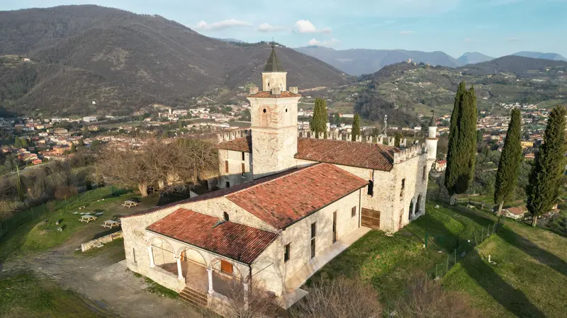 Una veduta dall'alto del complesso monumentale