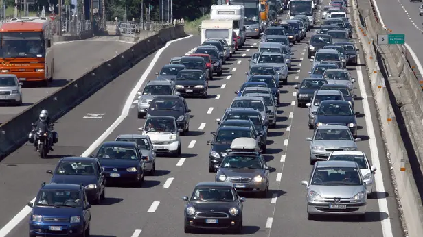 Traffico bloccato in autostrada - Foto d'archivio © www.giornaledibrescia.it