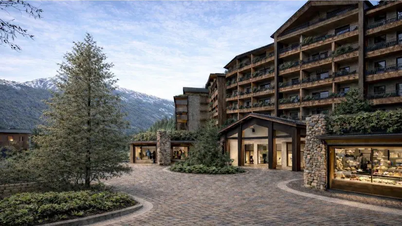Nell'elaborazione grafica il nuovo hotel 5 stelle lusso