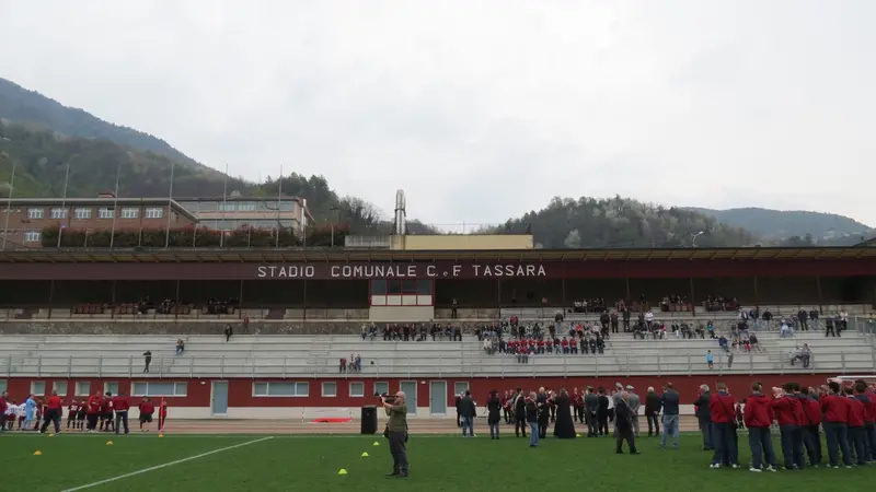 Lo stadio Tassara di Breno © www.giornaledibrescia.it