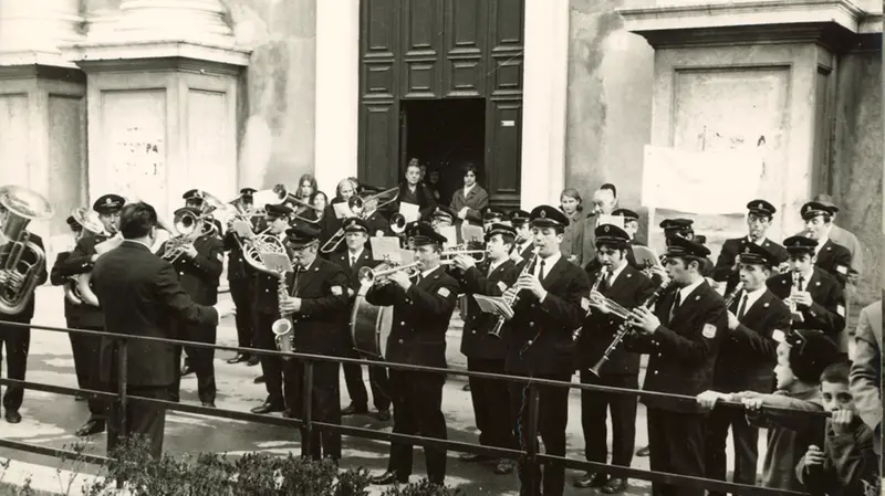 Un'immagine della banda negli anni Cinquanta