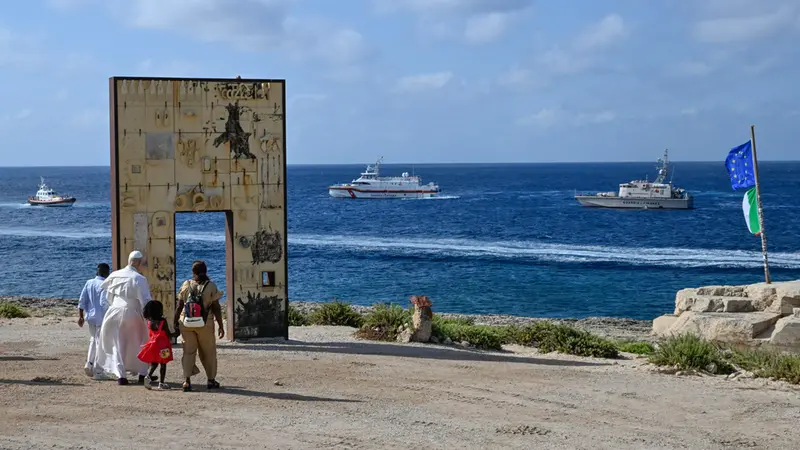 Papa Leone XIV in visita a Lampedusa