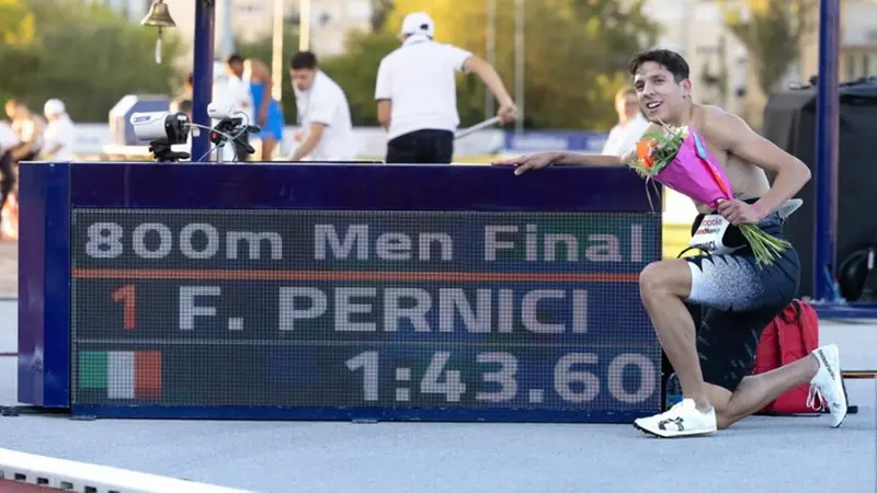 Francesco Pernici dopo il record - Foto Instagram