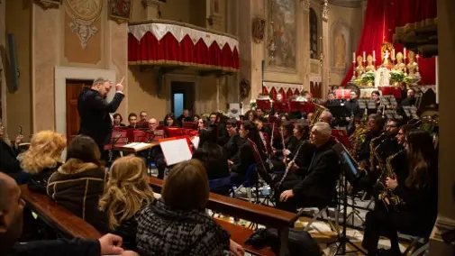 Un'esibizione in chiesa