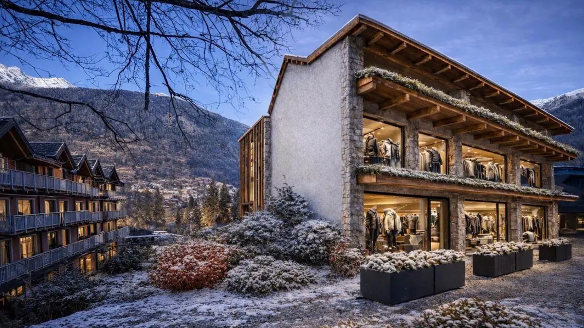 Rendering del futuro hotel a 5 stelle a Ponte di Legno