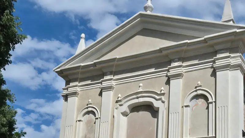 La facciata dopo il restauro conservativo