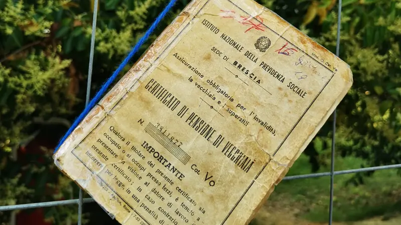Uno dei preziosi documenti