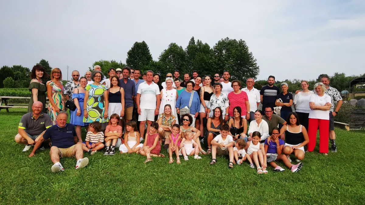 La famiglia Zaninelli insieme per questo traguardo