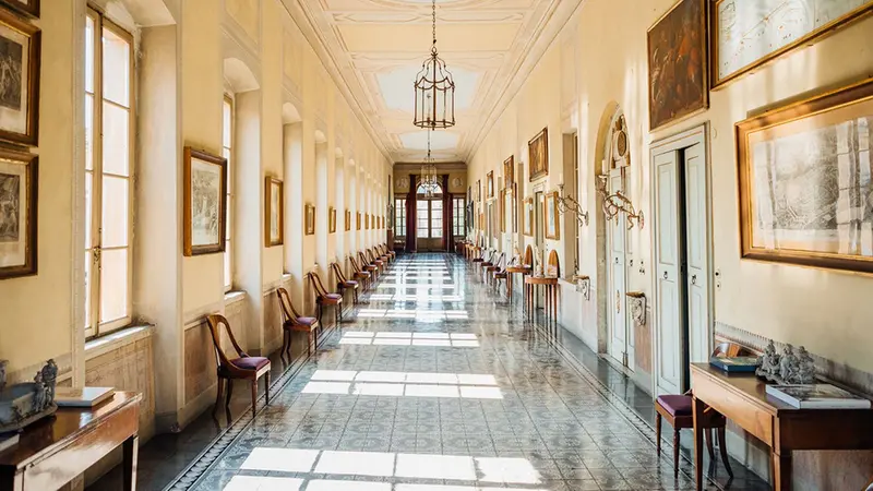 Gli interni di Villa Togni