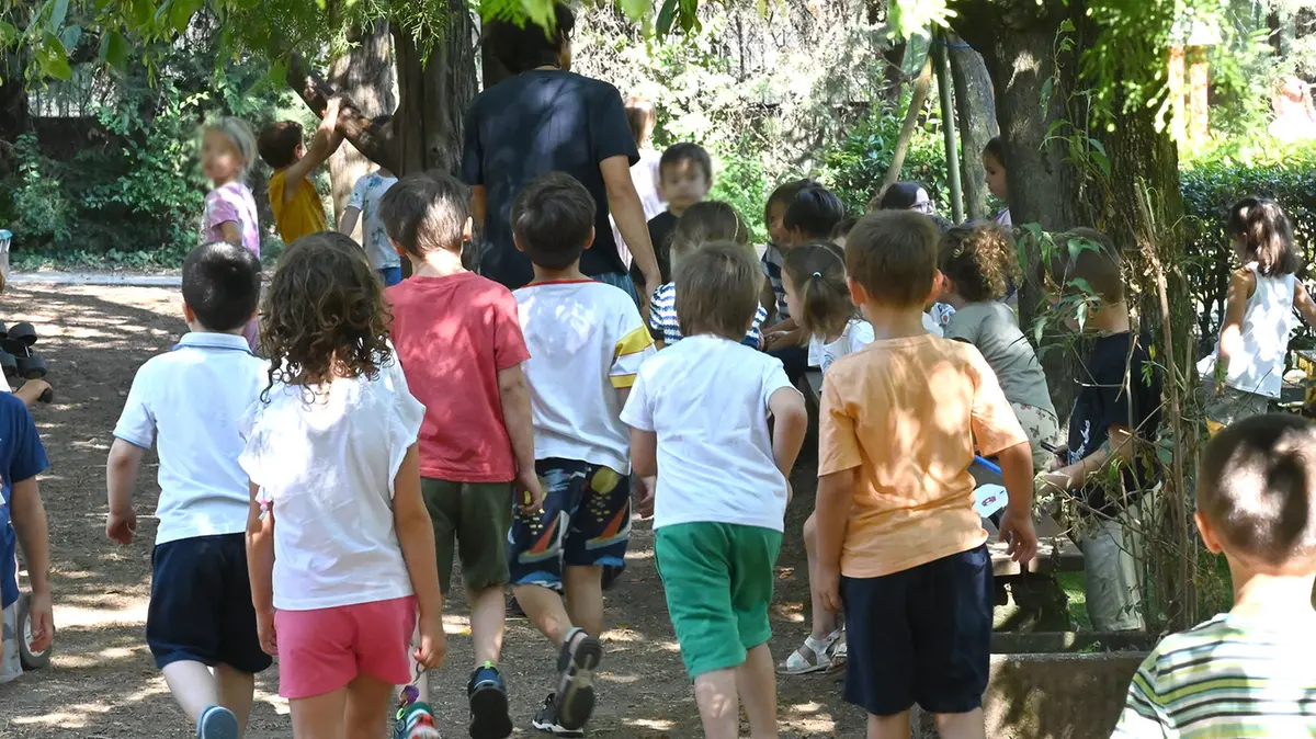 I bambini del cre alla scuola Agazzi © www.giornaledibrescia.it