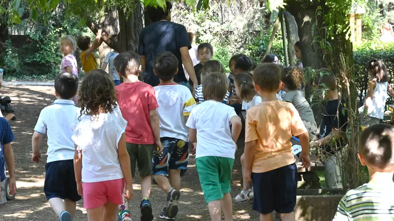 I bambini del cre alla scuola Agazzi © www.giornaledibrescia.it