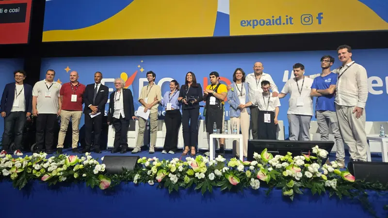 I consulenti alla pari di Anffas Brescia intervenuti all'ExpoAid di Rimini