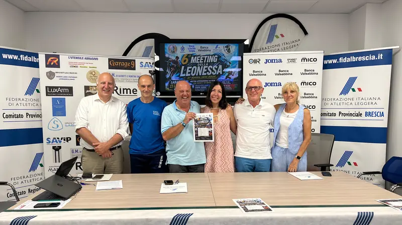 Organizzatori e sponsor alla presentazione del Meeting della Leonessa in programma sabato - © www.giornaledibrescia.it