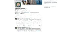 L'annuncio del Central Command su X