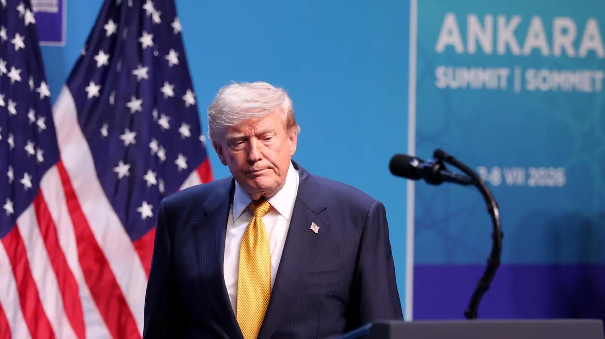 Il presidente Usa Donald Trump al vertice Nato di Ankara - Foto Ansa © www.giornaledibrescia.it